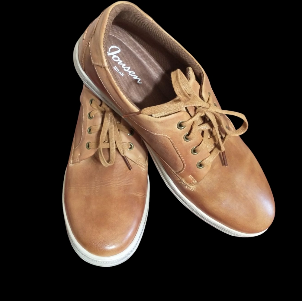 Jonsen Milan Casual Tan Leather Men's Shoes